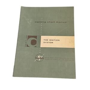 1958 Delco-Remy Training Chart Manual Section D The Ignition System NOS GM